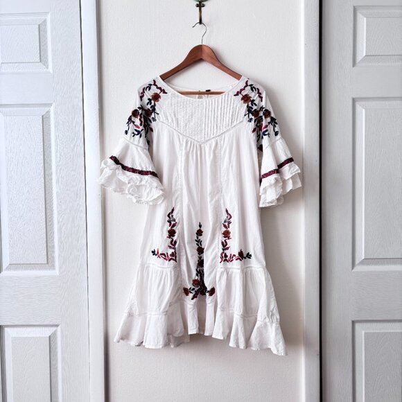 Free People Pavlo Cotton Embroidered Mini Dress - Picture 3 of 8